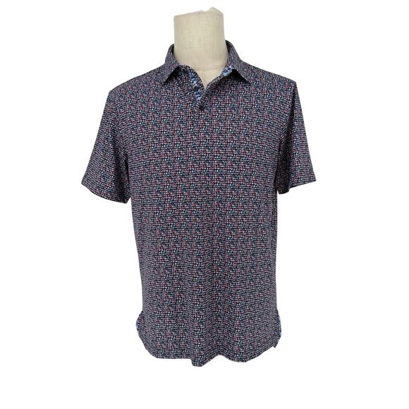 Robert Graham Short Sleeve Knit Performance Polo Shirt Beach